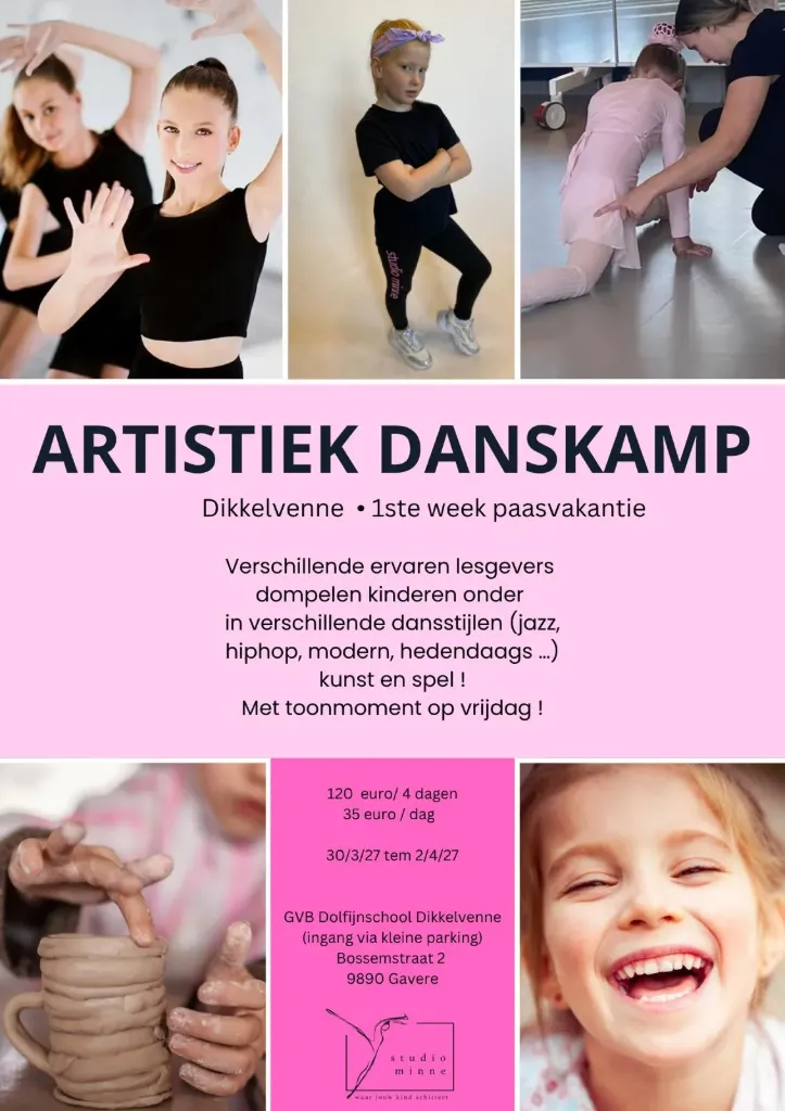 ARTISTIEK DANSKAMP DIKKELVENNE (30 MAART - 2 APRIL) (€35 / dag)