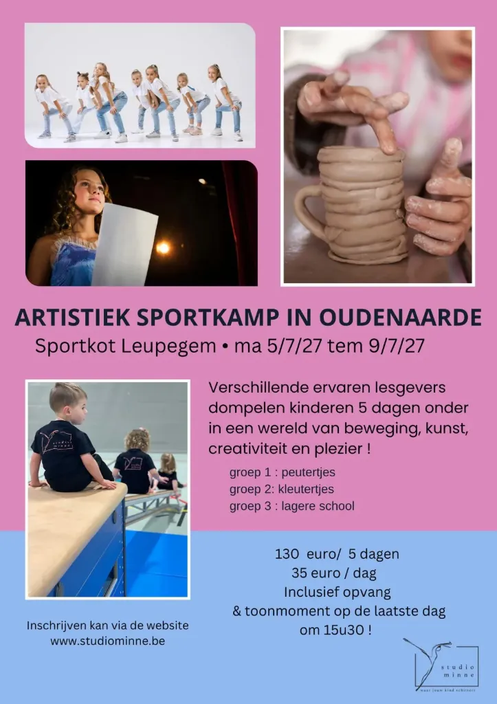 ARTISTIEK SPORTKAMP OUDENAARDE (5 JULI - 9 JULI)