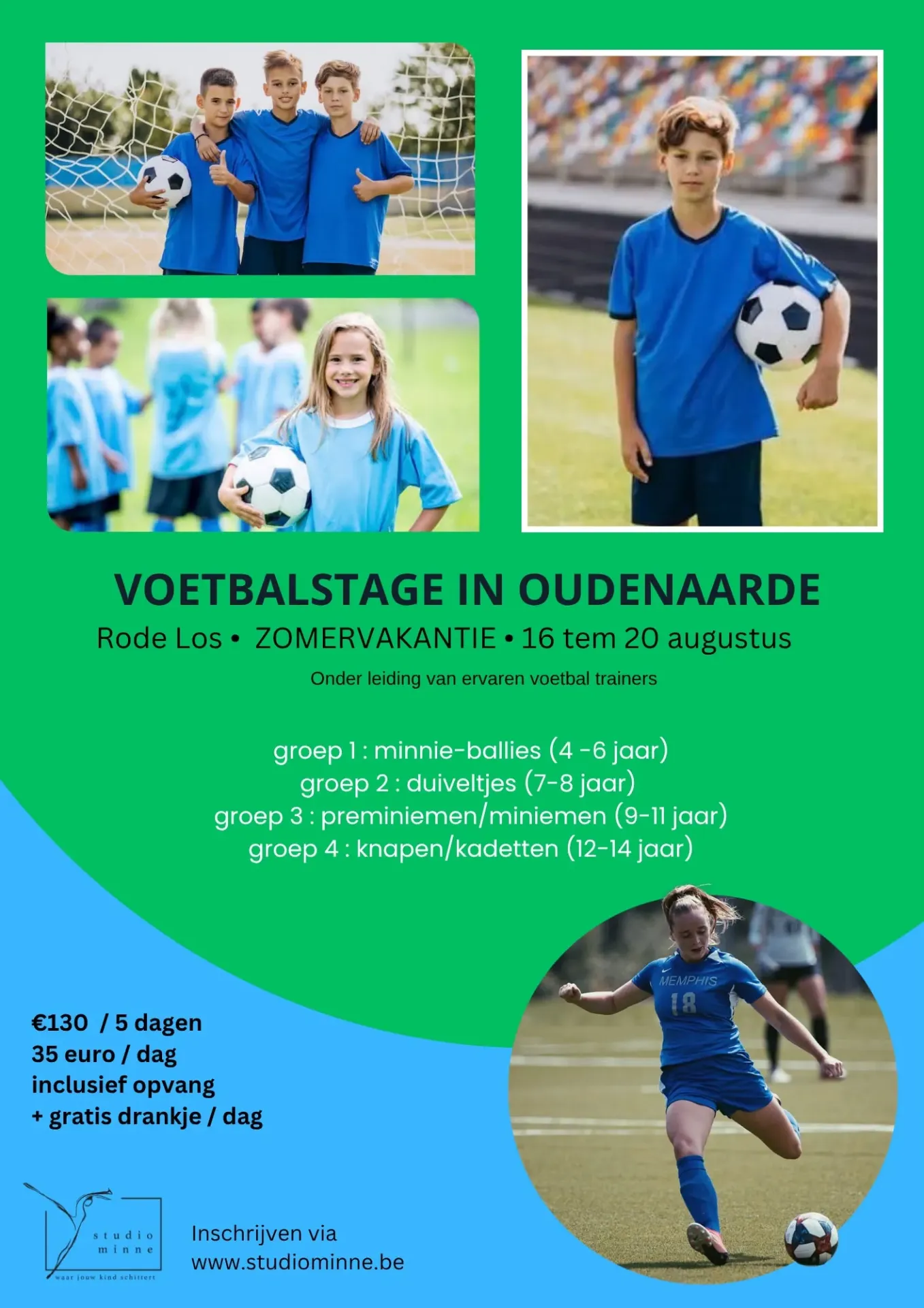 VOETBALSTAGE OUDENAARDE (16 AUG - 20AUG)