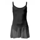 Maillot met vast rokje - ZWART