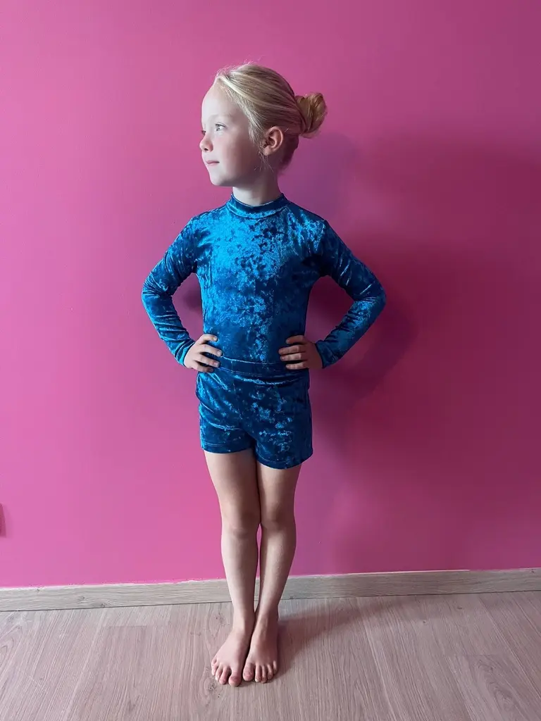 Turnpakje incl shortje LICHT BLAUW