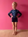 Turnpakje incl shortje DONKER BLAUW 