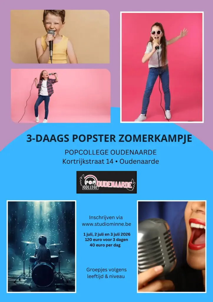 3-DAAGS POPSTER ZOMERKAMPJE (1-3 JULI) (€40 / dag)